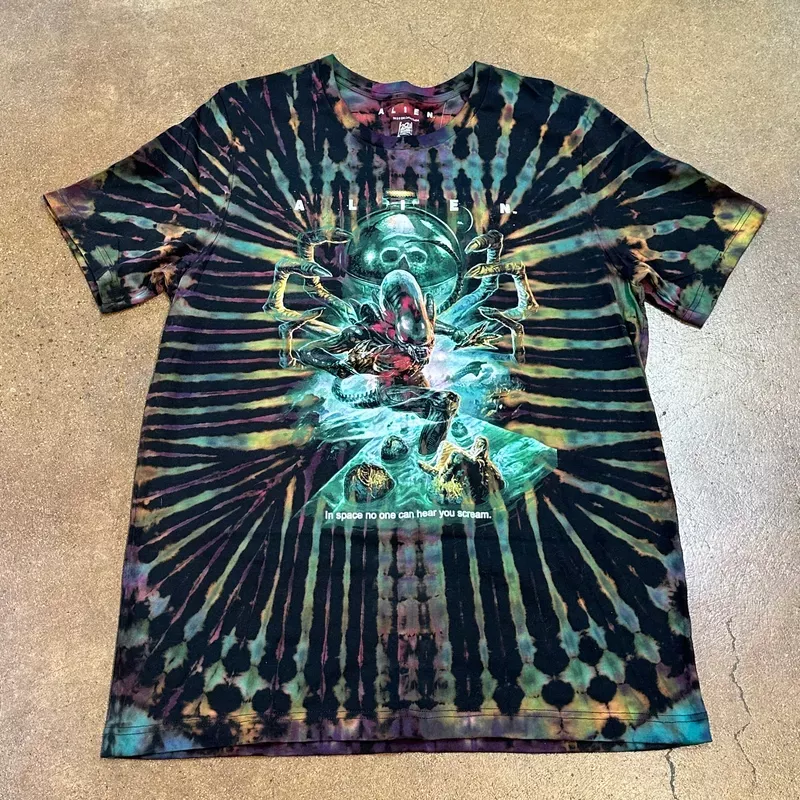 “Alien ” Tie Dye by Vile Tie Dyes