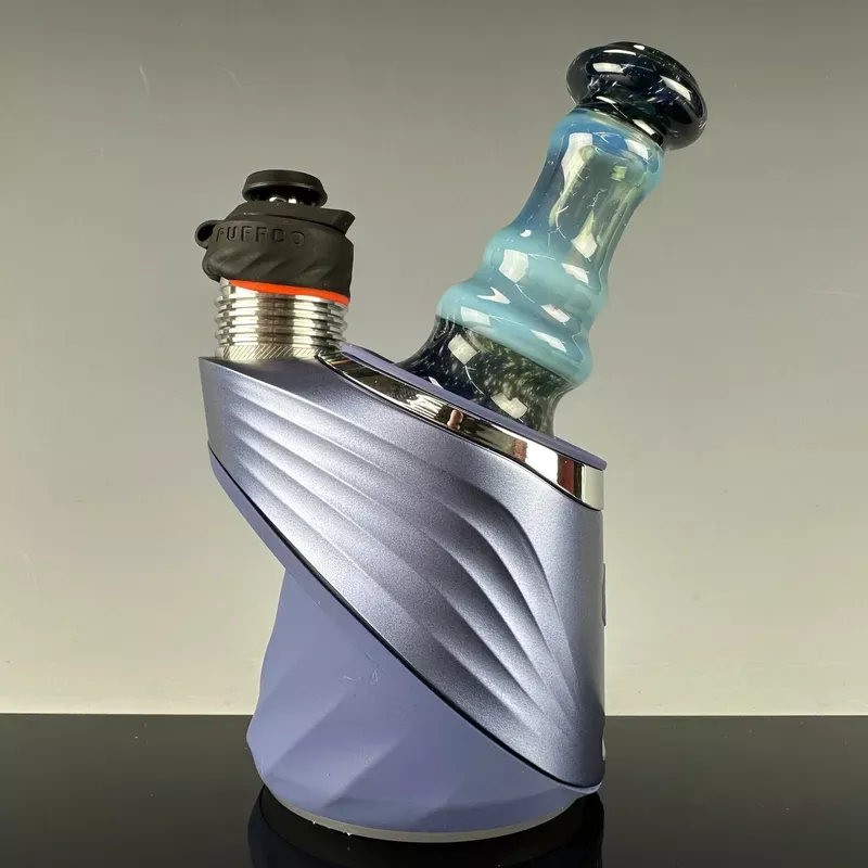 “Blue Slyme & Crushed Opal ” Puffco Dry Top by Avalon Glass