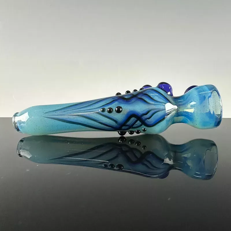 “Blueberry ” Pinstripe Onie by Blossom Glass