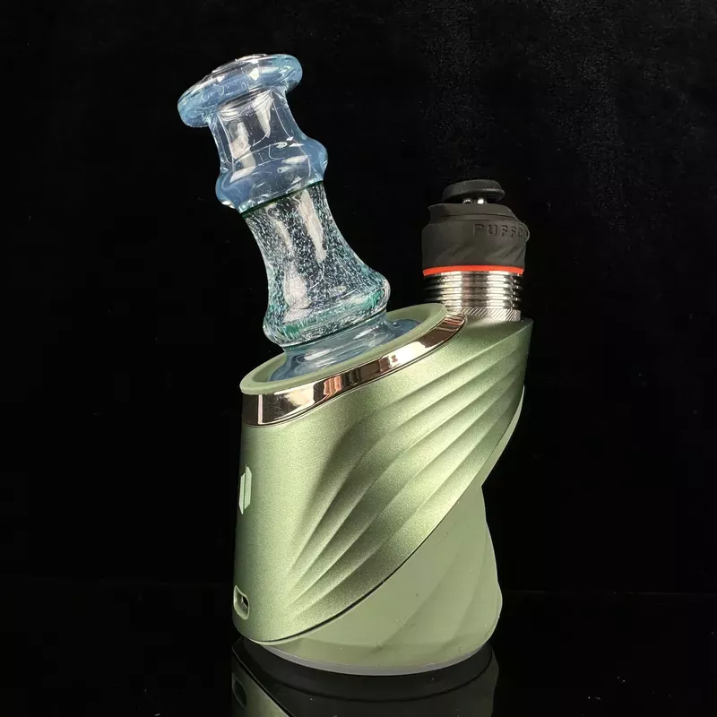 “Clear Dichroic & Silver Mystique ” Puffco Dry Top by Avalon Glass