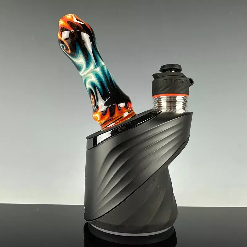 “Fire & Ice Wig Wag ” Puffco Dry Top by Avalon Glass