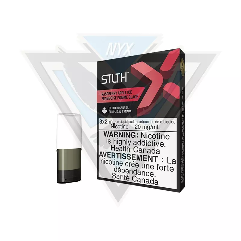 STLTH X POD PACK (3 PACK) – RASPBERRY APPLE ICE [ON]