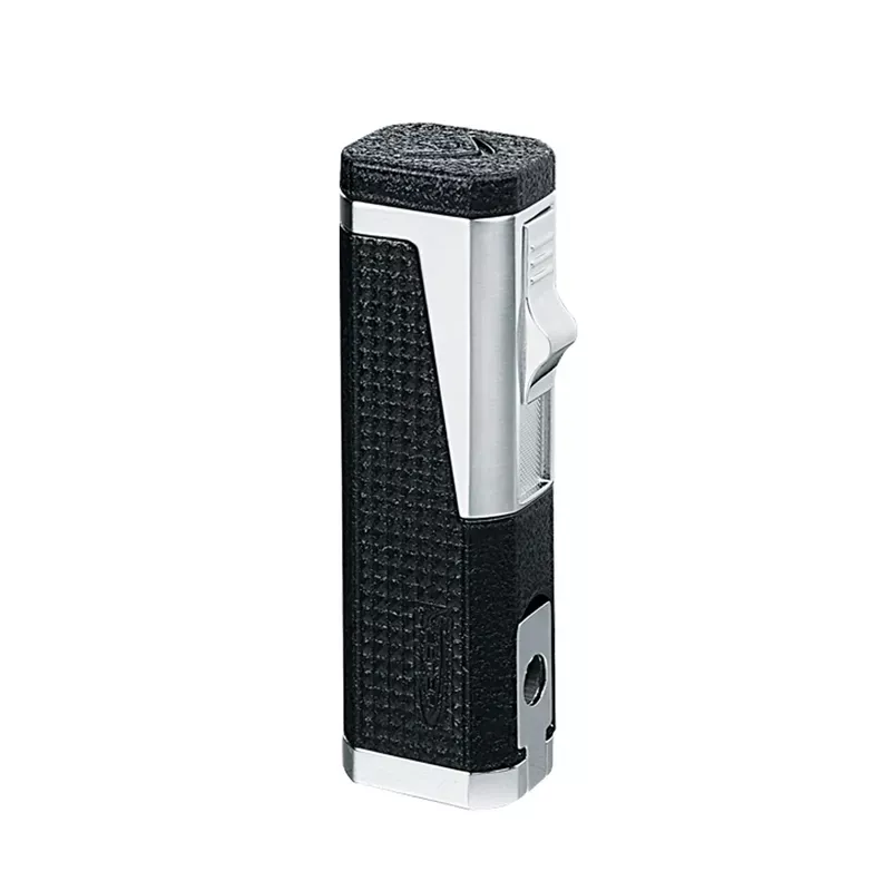 Vector – Urbano – Triple Flame Torch Lighter w/ Punch – Black Crackle Matte